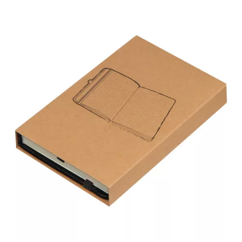 A6 divatos műbőr jegyzetfüzet (Fekete)