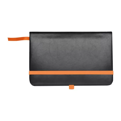 A6 divatos műbőr jegyzetfüzet (Narancssárga)