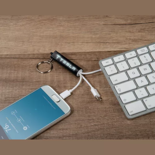 "Light up" USB töltőkábel és kulcstartó