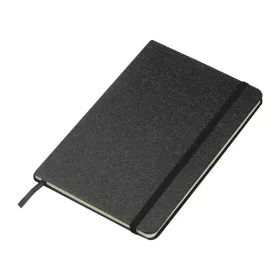 A5 jegyzetfüzet újrahasznosított papírból (Fekete)