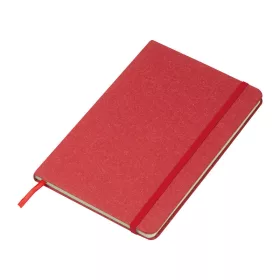 A5 jegyzetfüzet újrahasznosított papírból (Piros)