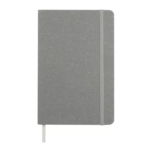 A5 jegyzetfüzet újrahasznosított papírból (Szürke)