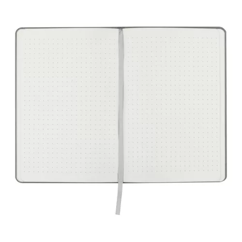 A5 jegyzetfüzet újrahasznosított papírból (Szürke)