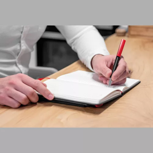 A5 jegyzetfüzet golyóstollal (Piros)