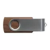 Twist USB Stick with dark wood cover 8GB