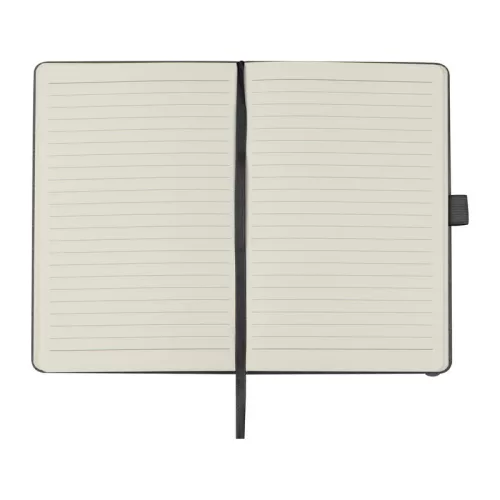 A5 jegyzetfüzet újrahasznosított bőrből (Fekete)