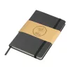 A5 jegyzetfüzet újrahasznosított bőrből (Fekete)