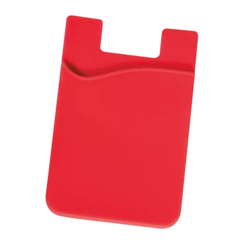 Telefonra ragasztható kártyatartó (Piros)