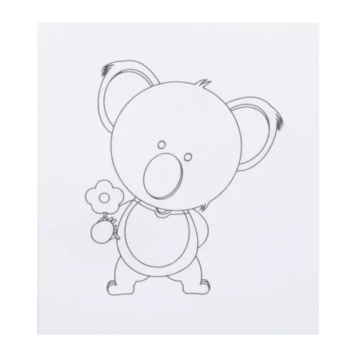 Öko kifestőkönyv 12 színes ceruzakészlettel