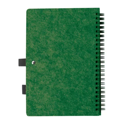 A5 RPET jegyzetfüzet (Sötétzöld)