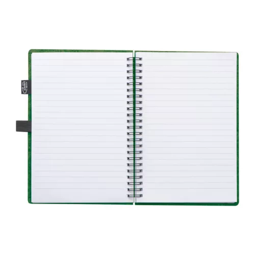 A5 RPET jegyzetfüzet (Sötétzöld)