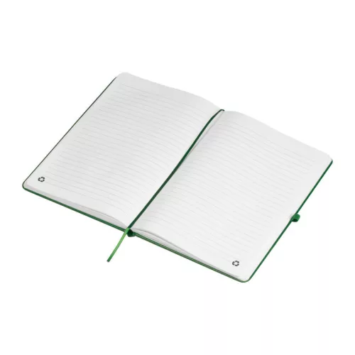 A5 újrahasznosított RPU jegyzetfüzet (Sötétzöld)