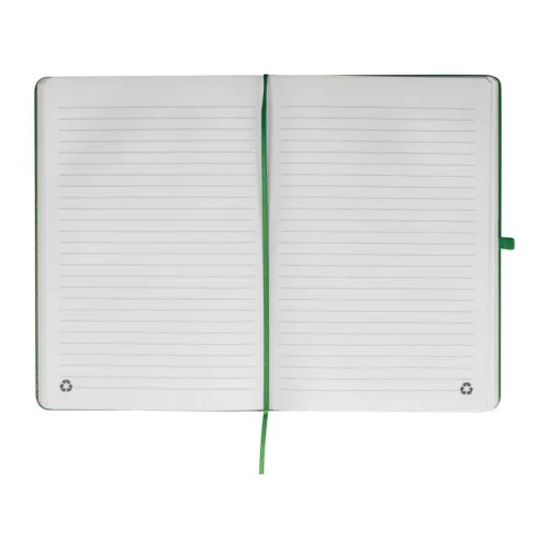 A5 újrahasznosított RPU jegyzetfüzet (Sötétzöld)