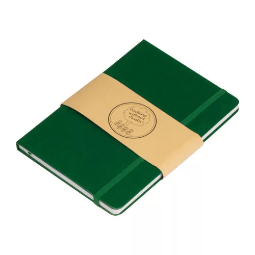 A5 újrahasznosított RPU jegyzetfüzet (Sötétzöld)