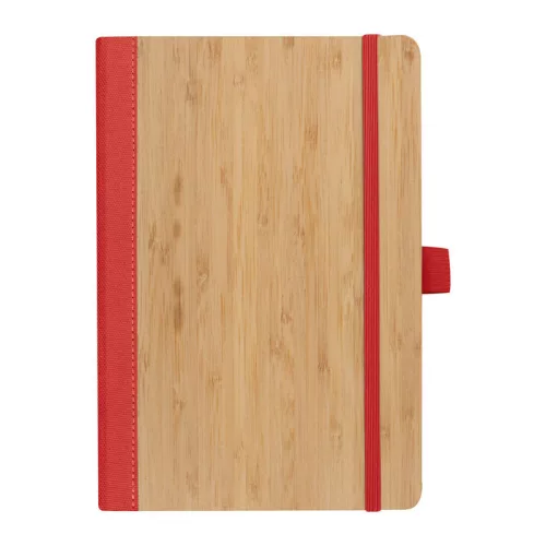 A5 bambusz jegyzetfüzet (Piros)