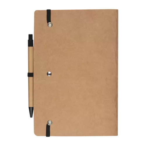 A5 jegyzetfüzet golyóstollal (Fekete)