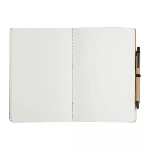 A5 jegyzetfüzet golyóstollal (Fekete)