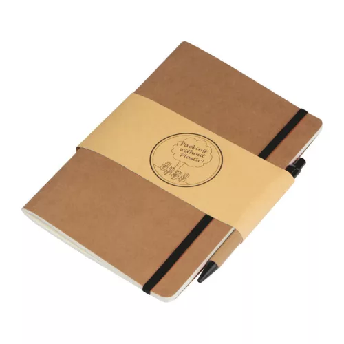 A5 jegyzetfüzet golyóstollal (Fekete)