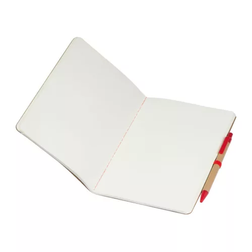 A5 jegyzetfüzet golyóstollal (Piros)