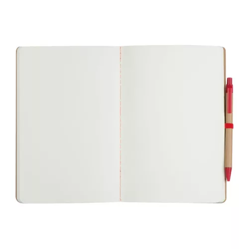 A5 jegyzetfüzet golyóstollal (Piros)