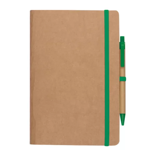 A5 jegyzetfüzet golyóstollal (Zöld)
