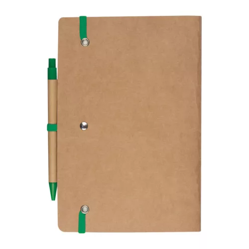 A5 jegyzetfüzet golyóstollal (Zöld)