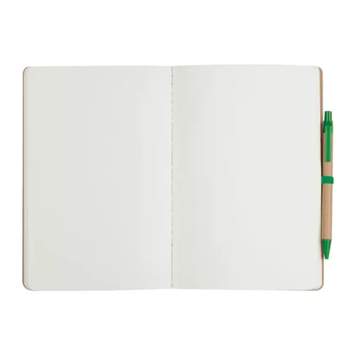 A5 jegyzetfüzet golyóstollal (Zöld)
