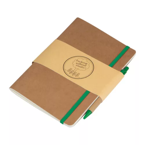 A5 jegyzetfüzet golyóstollal (Zöld)