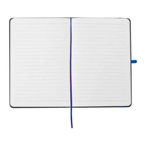 A5 jegyzetfüzet gravírozható PU borítóval (Kék)
