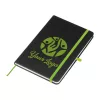 A5 jegyzetfüzet gravírozható PU borítóval (Világos Zöld)