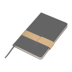 Mágneses záródású A5 műbőr jegyzetfüzet (Szürke)