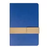 Mágneses záródású A5 műbőr jegyzetfüzet (Sötétkék)