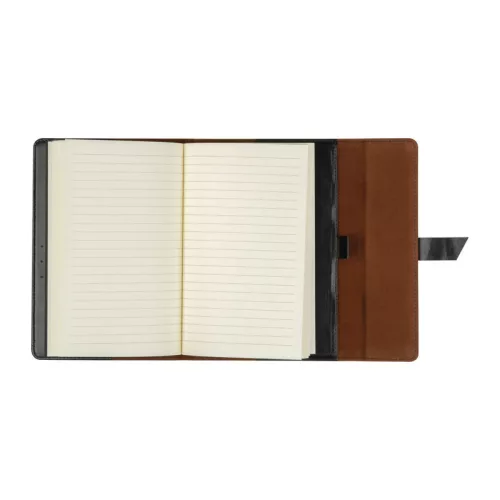 CrisMa A5 bőr jegyzetfüzet vonalas lapokkal