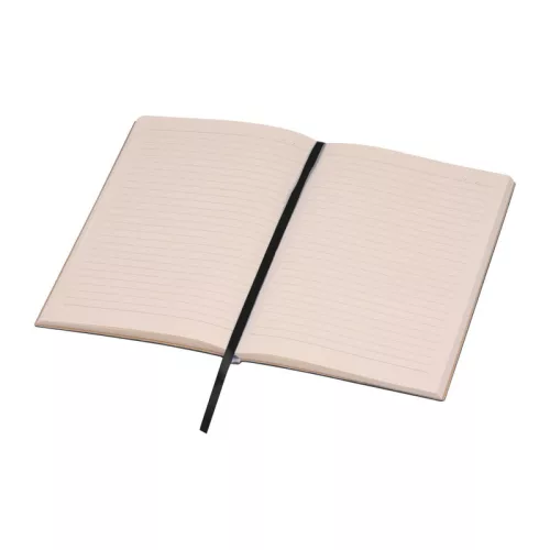 A5 PU borítású "Stripes" jegyzetfüzet (Fekete)