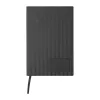 A5 PU borítású "Stripes" jegyzetfüzet (Fekete)