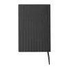 A5 PU borítású "Stripes" jegyzetfüzet (Fekete)