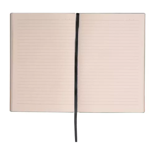 A5 PU borítású "Stripes" jegyzetfüzet (Fekete)