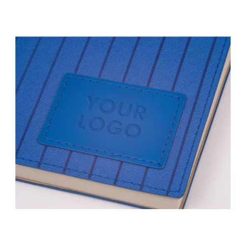 A5 PU borítású "Stripes" jegyzetfüzet (Kék)