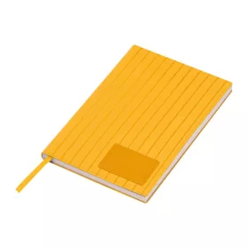 A5 PU borítású "Stripes" jegyzetfüzet (Sárga)