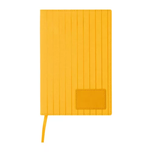 A5 PU borítású "Stripes" jegyzetfüzet (Sárga)