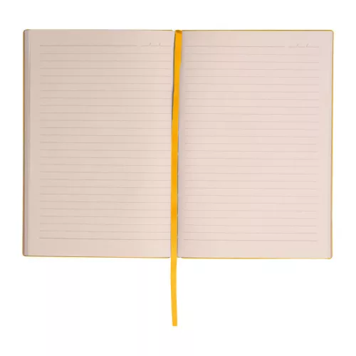 A5 PU borítású "Stripes" jegyzetfüzet (Sárga)