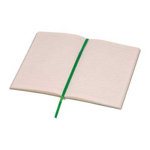 A5 PU borítású "Stripes" jegyzetfüzet (Zöld)