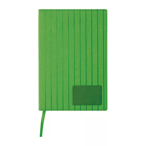 A5 PU borítású "Stripes" jegyzetfüzet (Zöld)