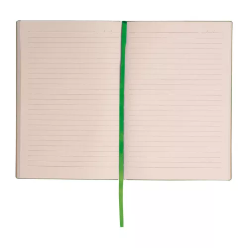 A5 PU borítású "Stripes" jegyzetfüzet (Zöld)