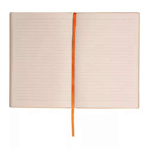 A5 PU borítású "Stripes" jegyzetfüzet (Narancssárga)