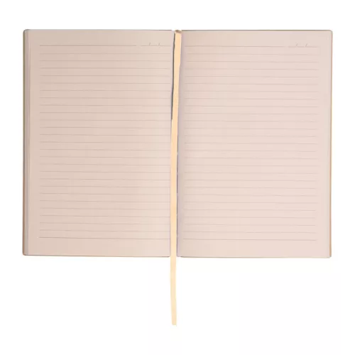 A5 PU borítású "Stripes" jegyzetfüzet (Bézs)