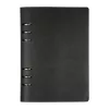 A5 gyűrűs jegyzetfüzet PU borítóval (Fekete)