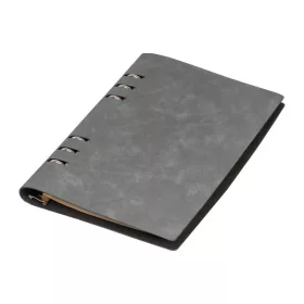 A5 gyűrűs jegyzetfüzet PU borítóval (Szürke)
