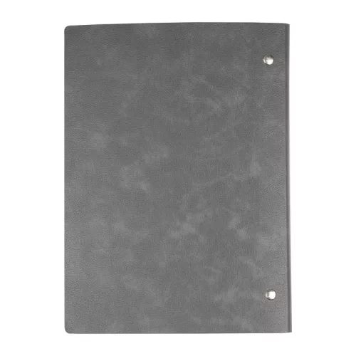 A5 gyűrűs jegyzetfüzet PU borítóval (Szürke)