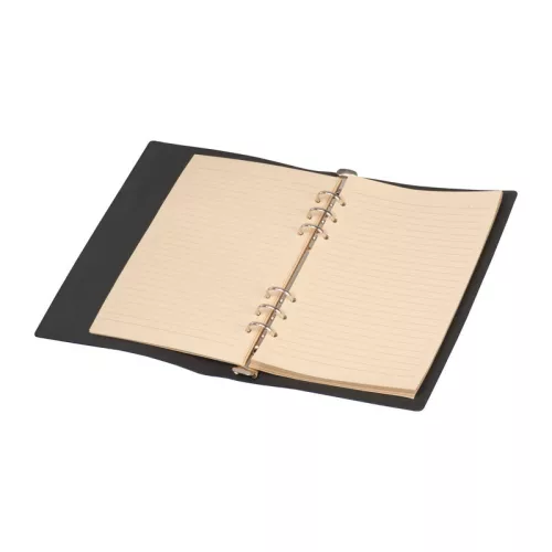 A5 gyűrűs jegyzetfüzet PU borítóval (Sötétkék)